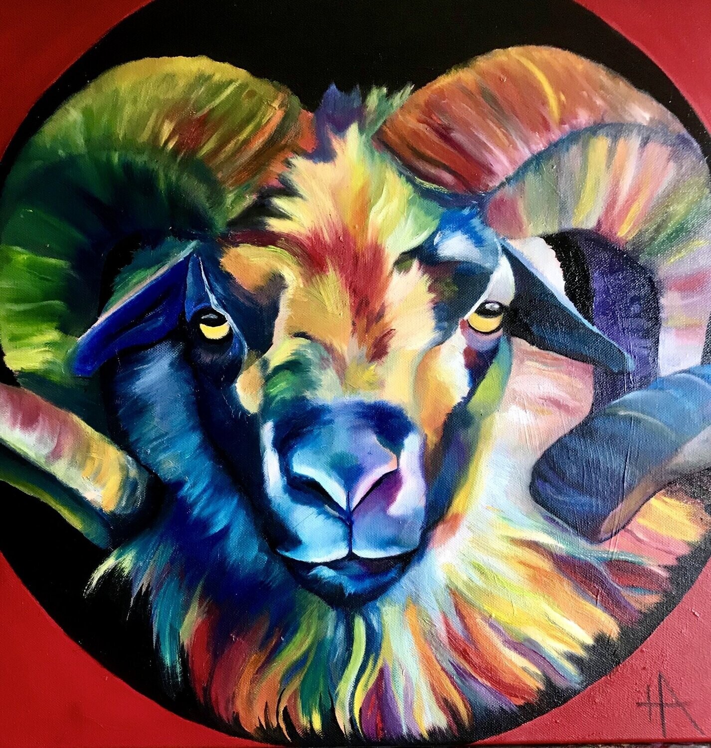 Kleurrijke Ram