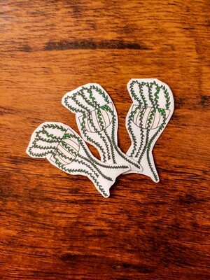 Vine plant stickers (small size, set of 3)