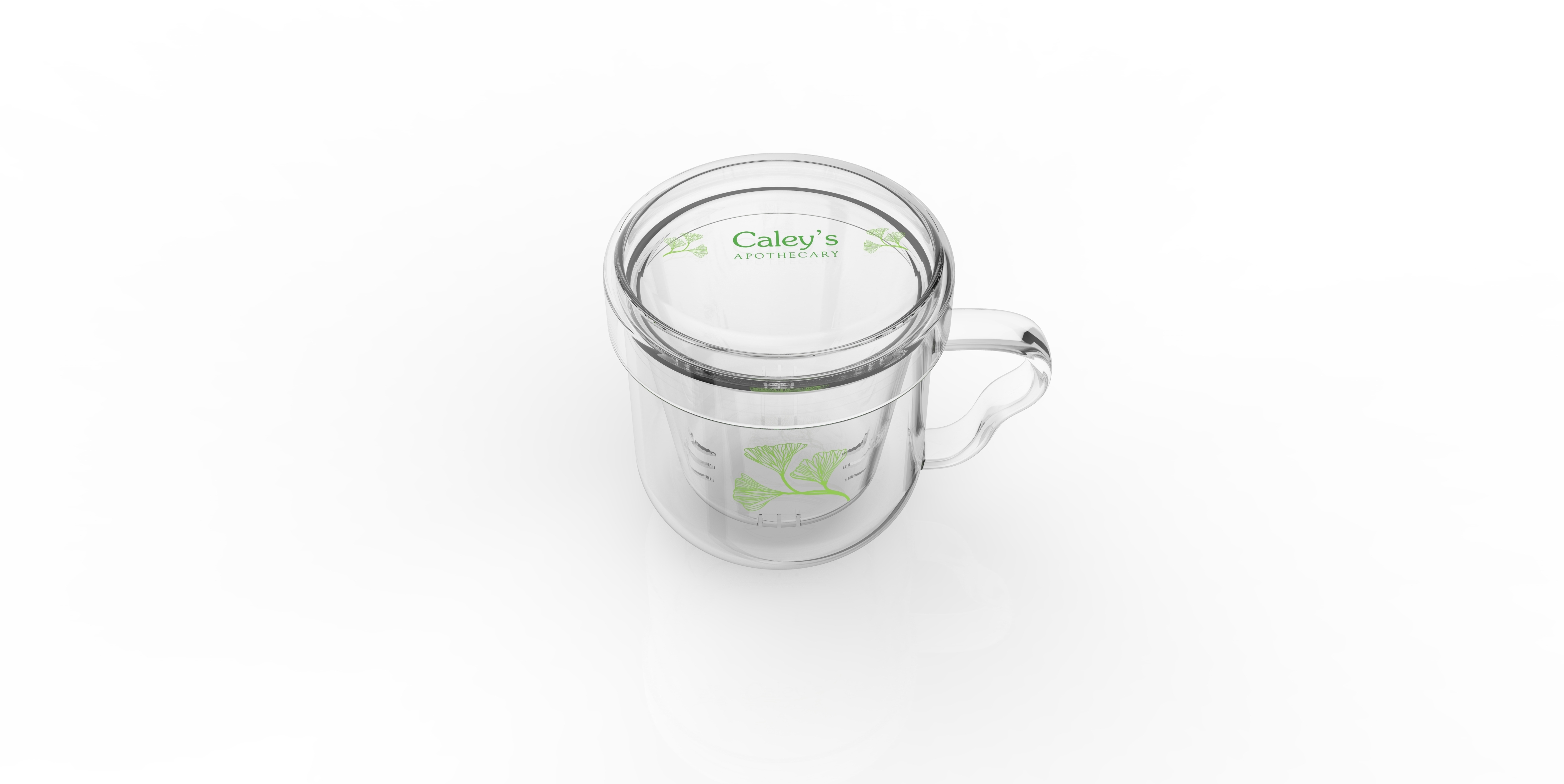 Caley/'s Apothecary Infusion Tea Cup with Lid.