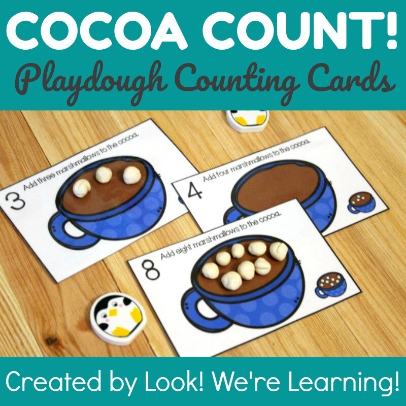 Hot Cocoa 1-10 Counting Cards for Kids Hot Cocoa 1-10 Counting Cards for Kids