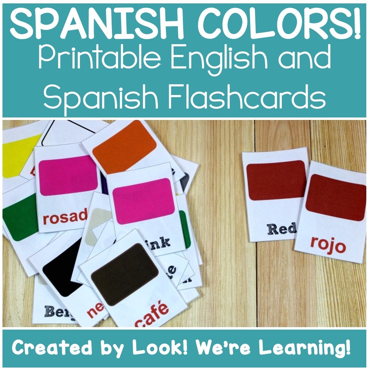 English and Spanish Color Words Flashcards English and Spanish Color Words Flashcards
