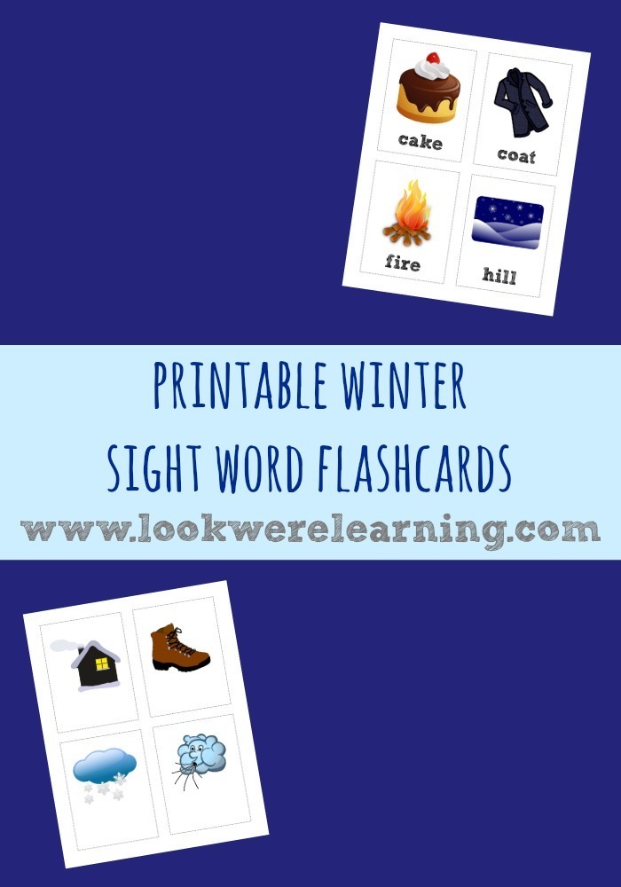 Winter Sight Words Flashcards Winter Sight Words Flashcards