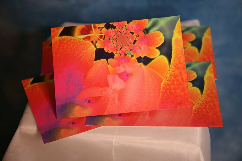 Postkartenset FLOWERS Orchidee