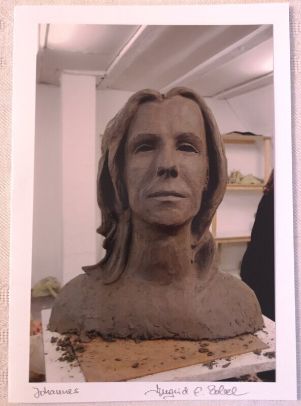 Karte Skulptur Portrait Johannes