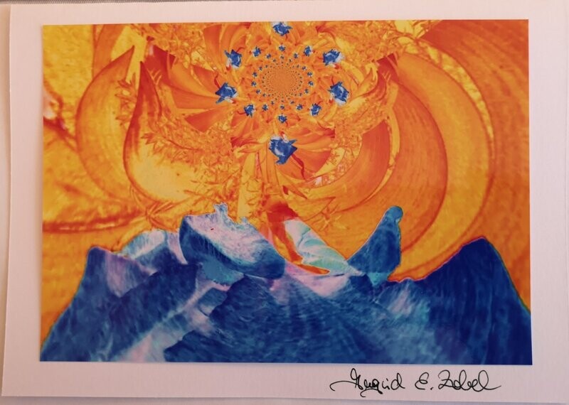Briefkarte Iris Ukraine