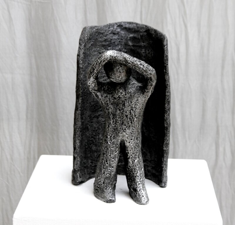 Zweiteilige Skulptur Frei Sein Alu