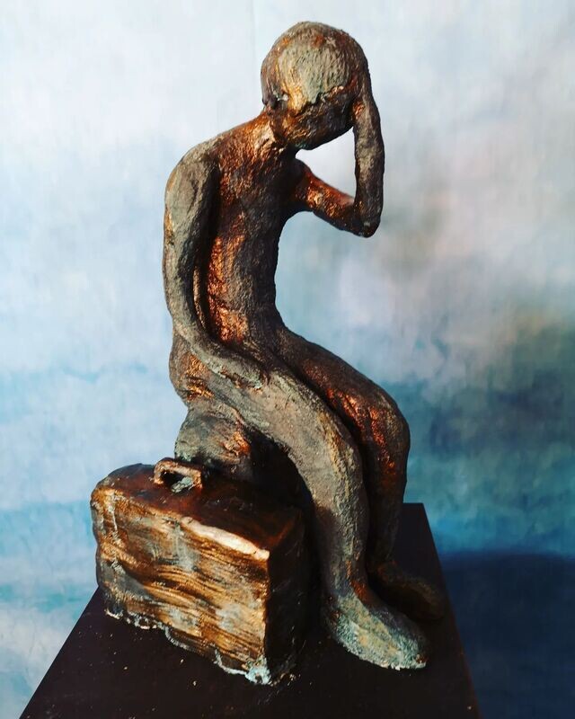 Skulptur Bronze Richard