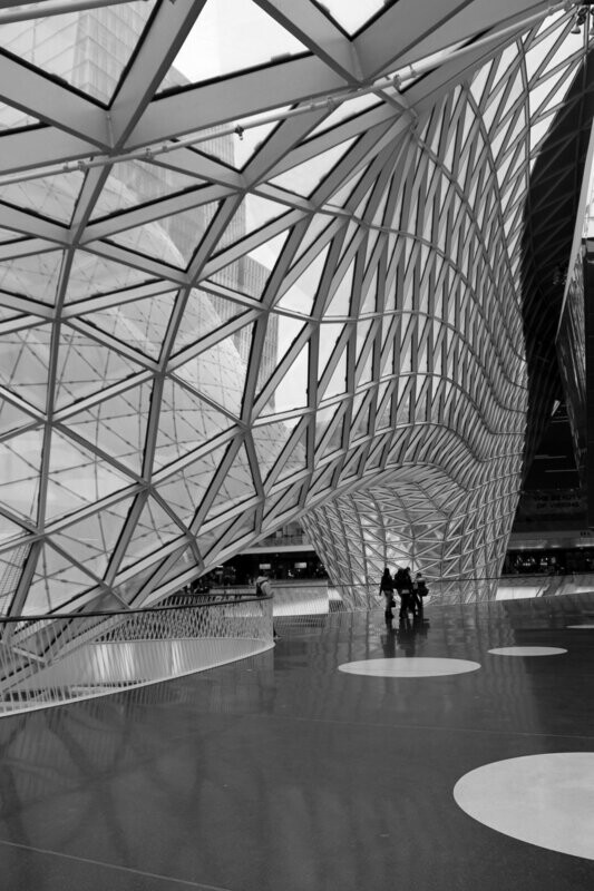 Fotodruck Wurmloch Architektur