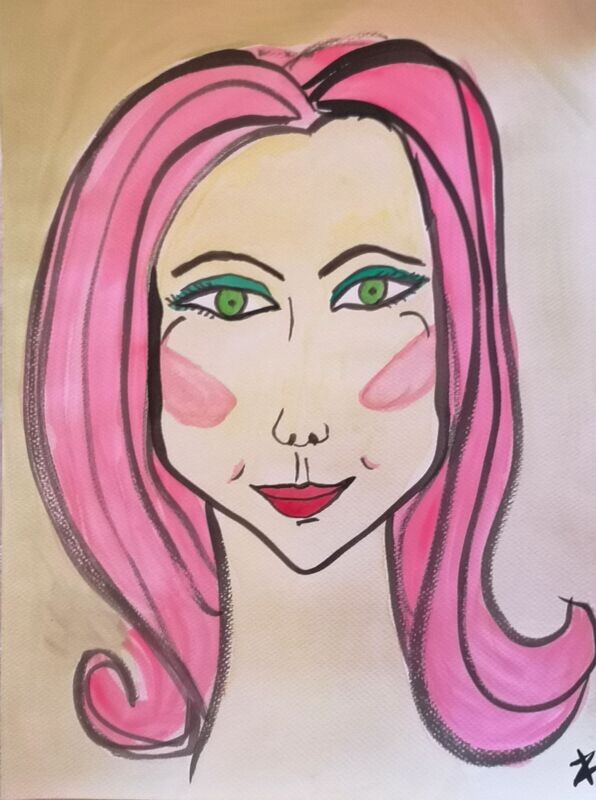 Faces V Aquarell