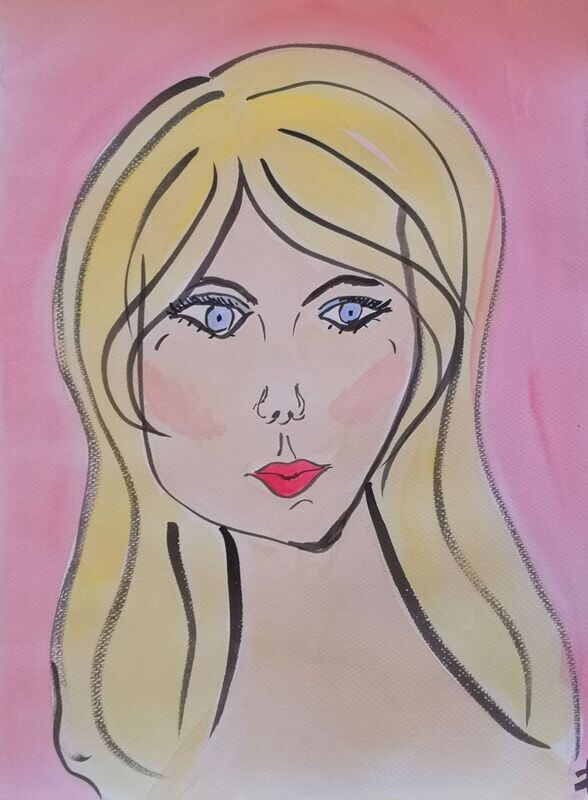 Faces I Aquarell