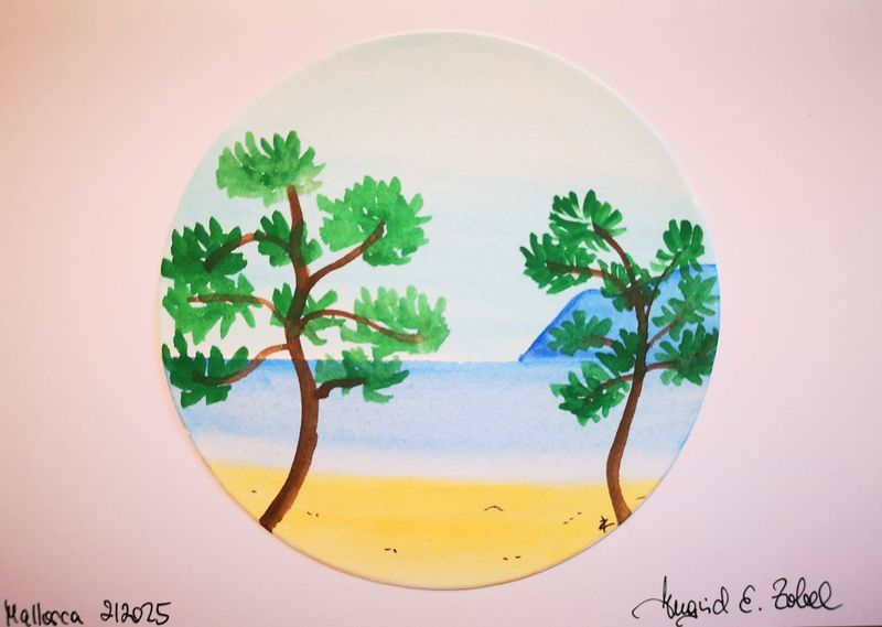 Aquarell Mallorca I