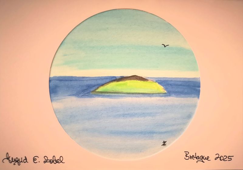 Aquarell Bretagne Insel 1 Aquarell Bretagne Insel 1
