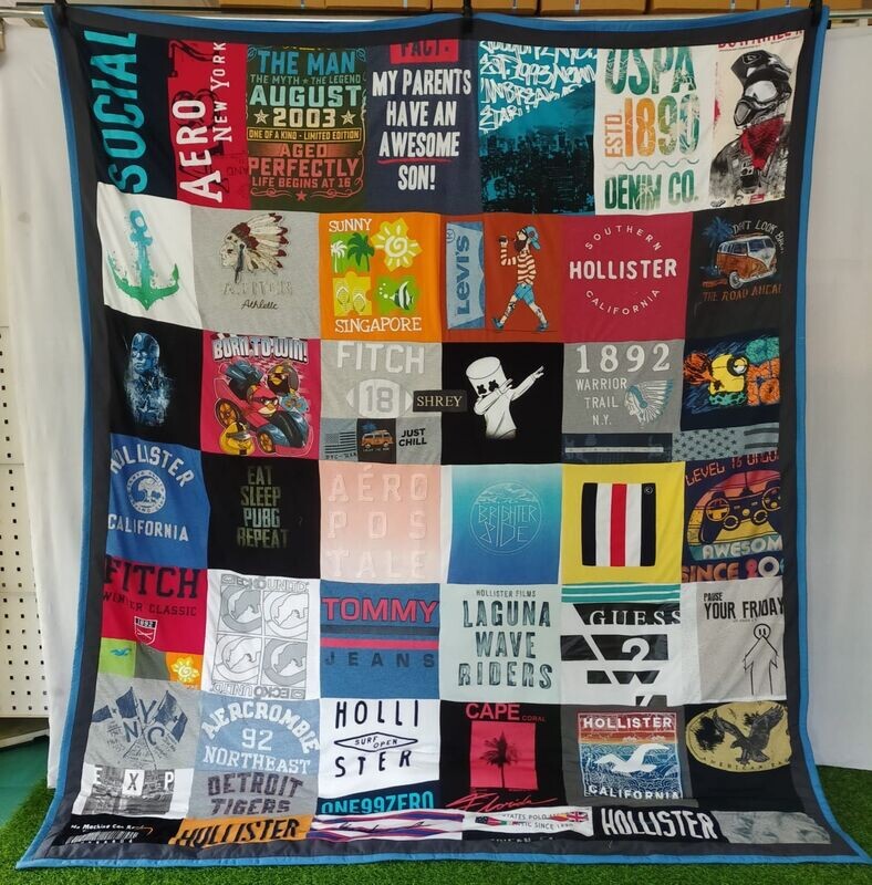 Epic Chronicles T-Shirt Memory Quilt - 7x8 Feet