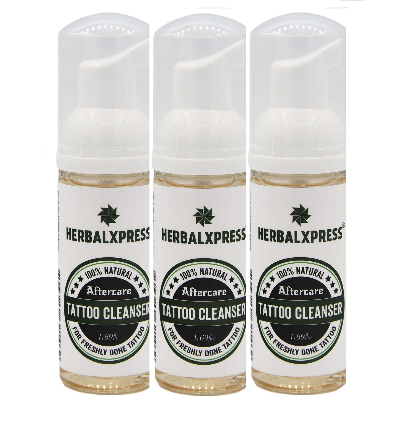 Tattoo Aftercare Cleanser  - The perfect gentle cleanser for freshly done tattoo 50ml (Pack of 3 Bottles)