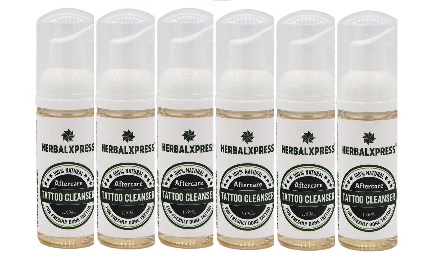Tattoo Aftercare Cleanser  - The perfect gentle cleanser for freshly done tattoo 50ml (Pack of 6 Bottles)