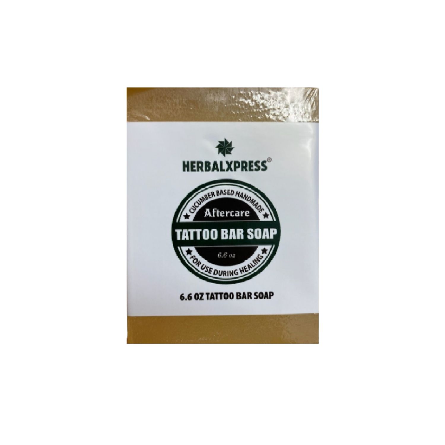 Herbalxpress Tattoo Aftercare Bar Soap 6.6oz is unscented for use during the healing of freshly done tattoos.