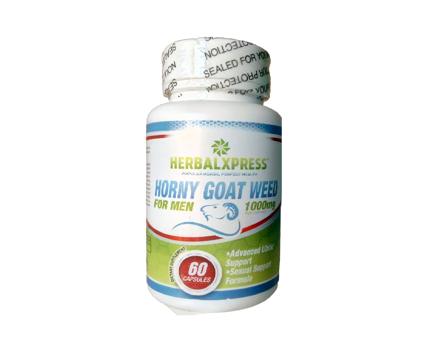 Herbalxpress Horny Goat Weed for Men - Libido Enhancement (60 Capsules) 1000mg.