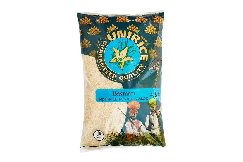 Basmati Rice, White, Unirice, 4,5 kg Basmati Rice, White, Unirice, 4,5 kg