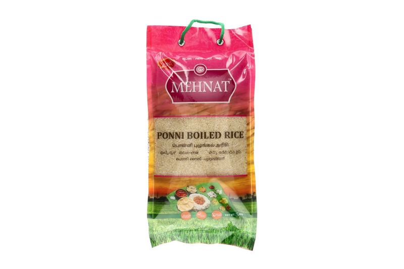 Ponni Rice, Parboiled, Mehnat, 5 kg Ponni Rice, Parboiled, Mehnat, 5 kg