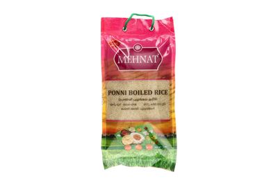 Ponni Rice, Parboiled, Mehnat, 5 kg Ponni Rice, Parboiled, Mehnat, 5 kg