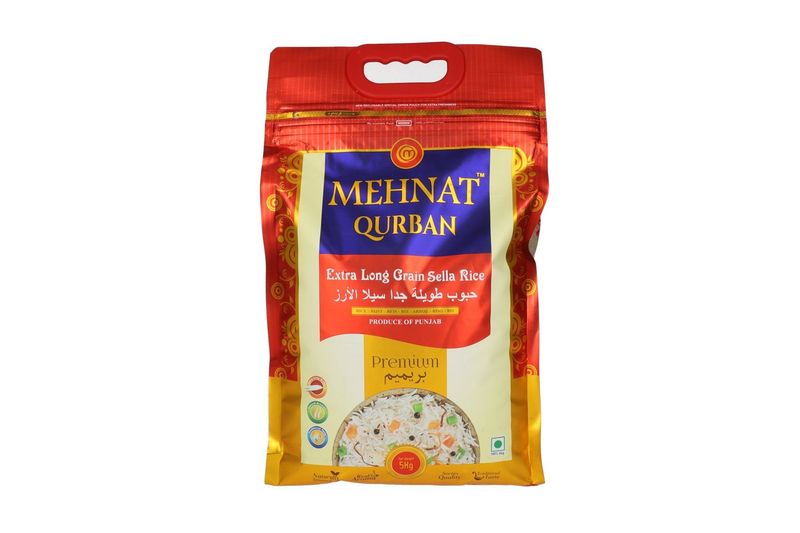 Basmati Sella Rice, Parboiled, Extralong, Mehnat, 5 kg Basmati Sella Rice, Parboiled, Extralong, Mehnat, 5 kg