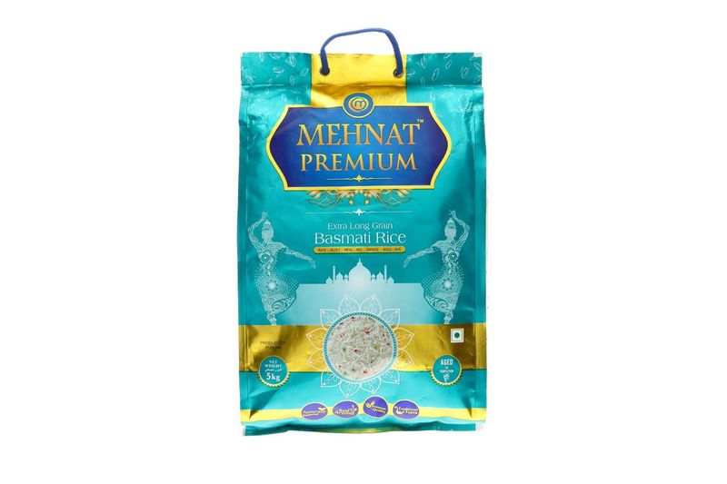 Basmati Premium Rice, White, Mehnat, 5 kg Basmati Premium Rice, White, Mehnat, 5 kg