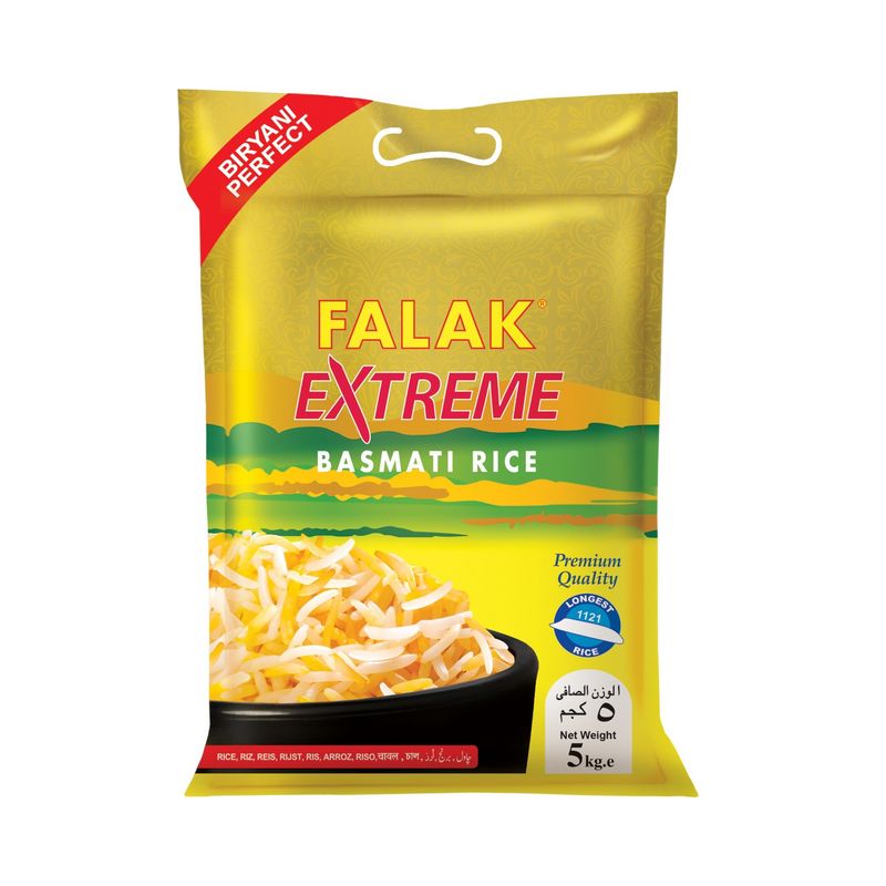 Basmati Rice, White, Falak, Goldpack, 5 kg