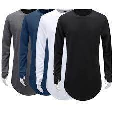 AIYINO Men&#39;s Hip Hop Long Sleeve/Short Sleeve Pullover Hoodies t-Shirts