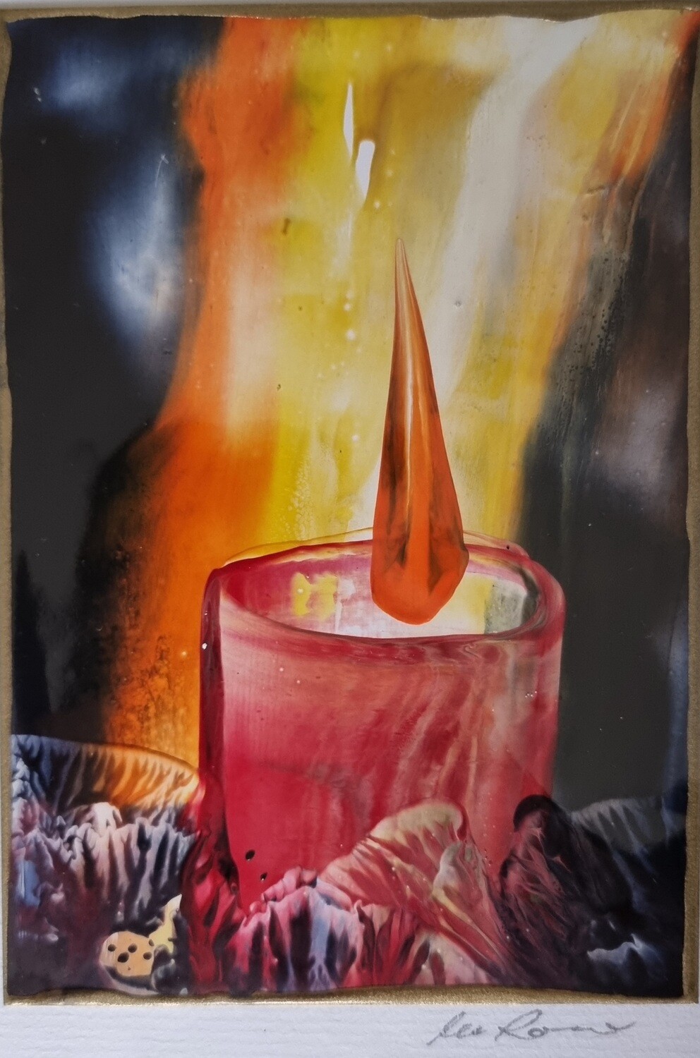 Kunstkarte Kerzenlicht