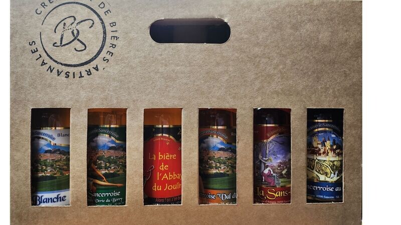Carton Saveurs 6 bouteilles 33 cl.