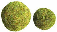 'moss orb' green moss effect floristry ball 6" and 8"