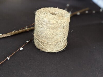 Jute twine, 2ply and 4ply. Large 500g spool.