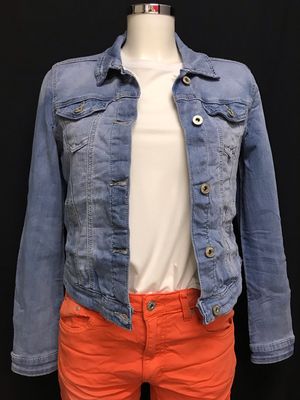 Jeans Jacke super Stretch hell