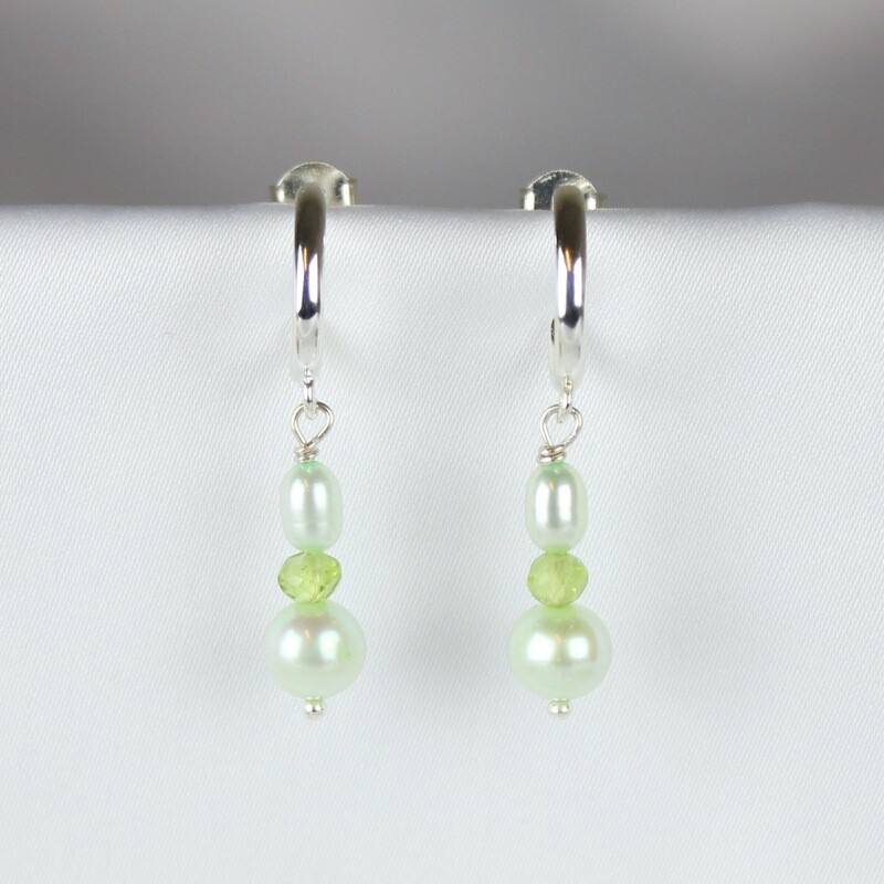 Peridot øreringe