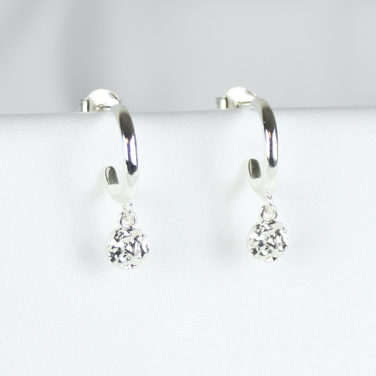 Sølv mønt øreringe