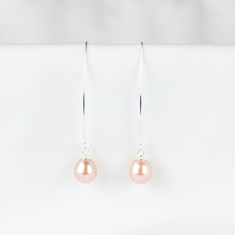 Rosa perle ørekroge