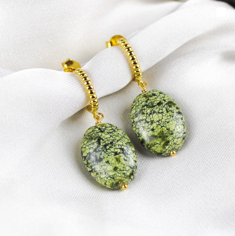 Kambaba Jaspis øreringe