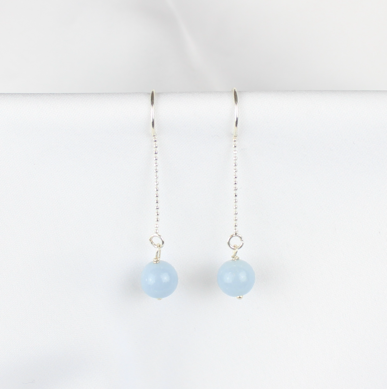 Lange ørebøjler m. blonde agat ældesten