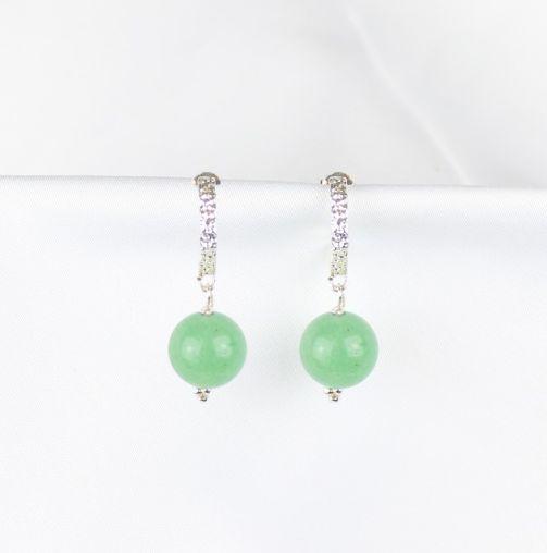 Banket ørestikker m. Aventurin sten