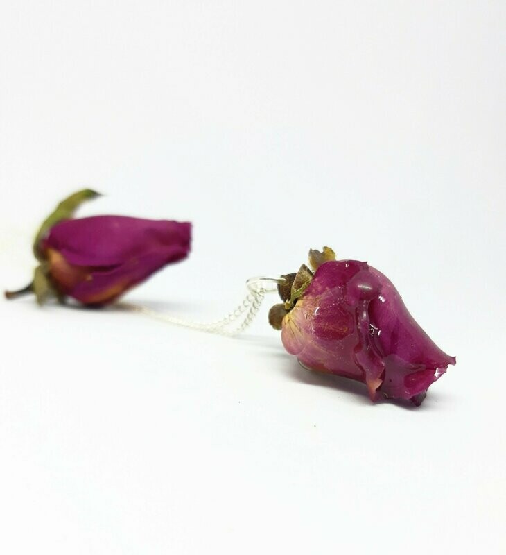 Collar rosa natural