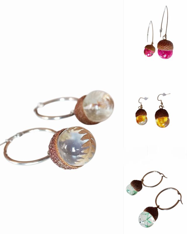 Pendientes bellota personalizable
