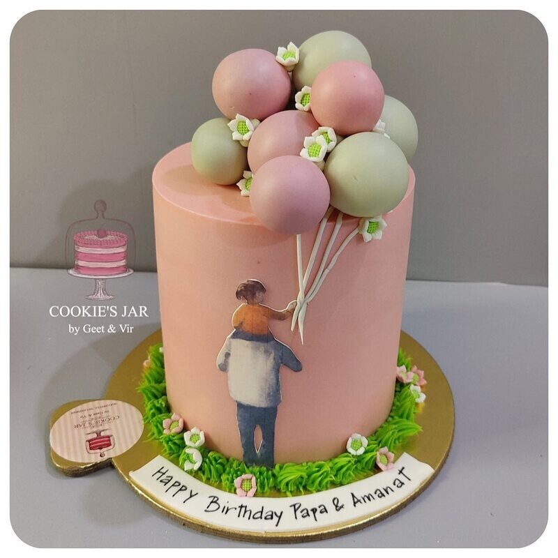 Father, child &amp; Balloons