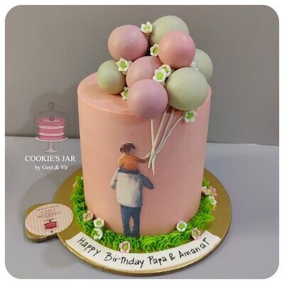 Father, child &amp; Balloons