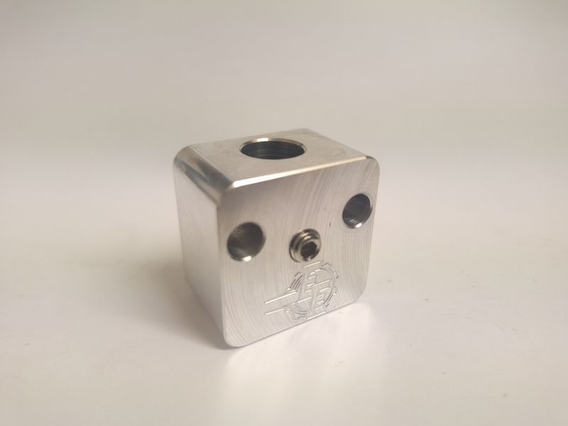 Alloy throttle pedal block to single or twin cables