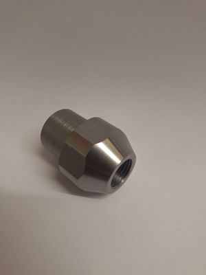M16x1.5mm Right Hand Weld In Threaded Tube Adaptor with hex