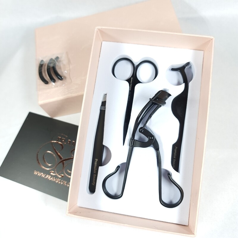 Set 4 pièces pinces à Faux-cils noir