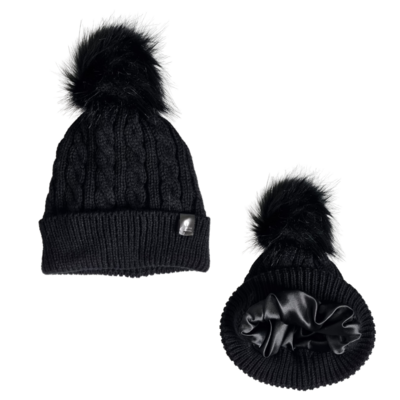 Gorro forrado a cetim, Tam S
