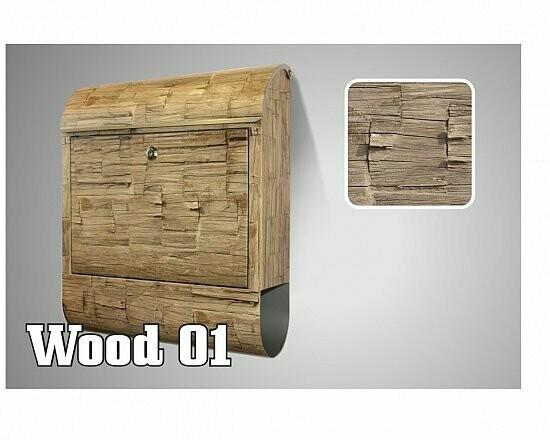 Designer Briefkasten Wood 01