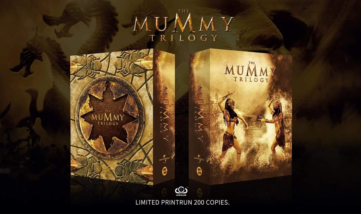 The Mummy Trilogy UHD Club Digibook Boxset 4K