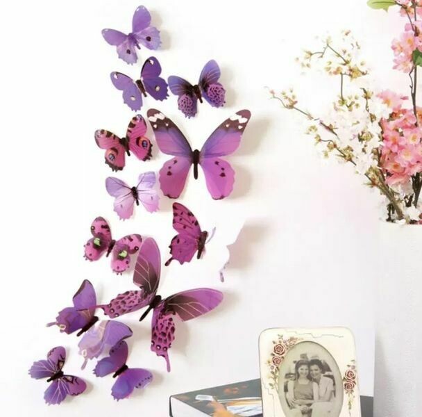 SPRING SALE Bumper pack 60 mixed colour Butterfly 3D wall art decorations - FREE SHIPPING in Ireland
